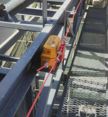 نصب ترمز اضطراری نوار نقاله کانوایر 23 متری